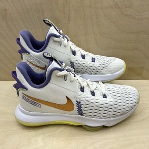 Nike Lebron Witness 5 Summit White Bronze Basketball Sneakers CQ9380-102 Men 9.5
